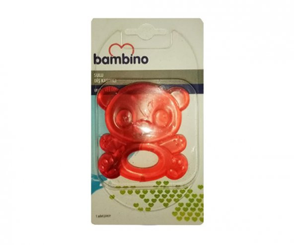 Bambino Figürlü Sulu Diş Kaşıyıcı P0658 - Kırmızı ürün görseli 1