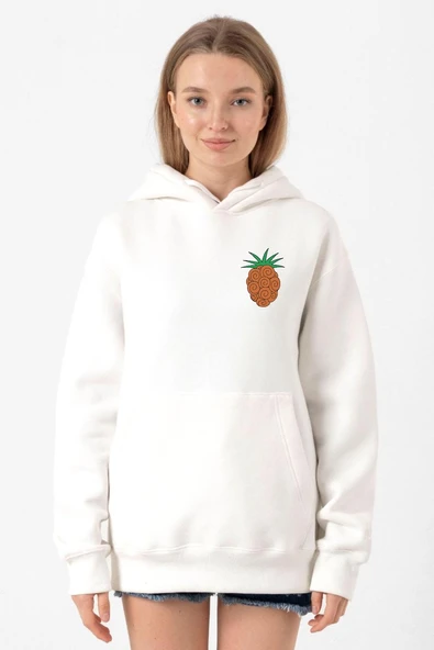 One Piece Anime Bara Bara Devil Fruit Beyaz Kadın 3ip Kapşonlu Sweatshirt ürün görseli 1