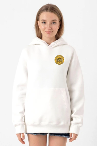 He Man Grayskull Brewing Co Logo Beyaz Kadın 3ip Kapşonlu Sweatshirt ürün görseli 1