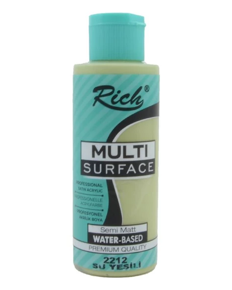 Rich Multi Surface Akrilik Boya Su Yeşili 120cc ürün görseli 1