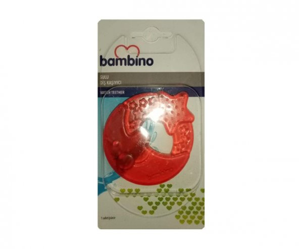 Bambino Figürlü Sulu Diş Kaşıyıcı P0658 - Kırmızı ürün görseli 1