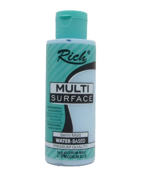 Rich Multi Surface Akrilik Boya Bodrum Mavi 120cc ürün görseli 1
