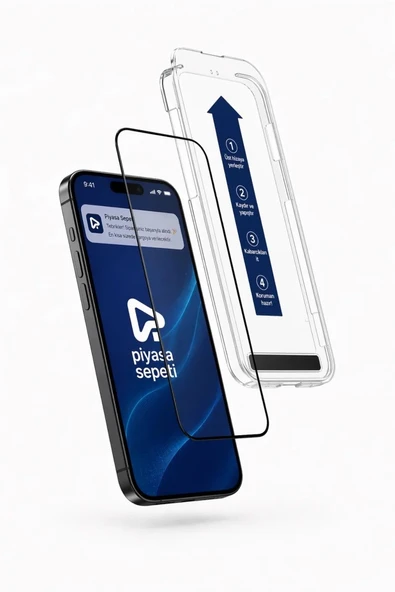 Apple iPhone 15 Pro Otomatik Yapışan Full Ekran Koruyucu ürün görseli 1