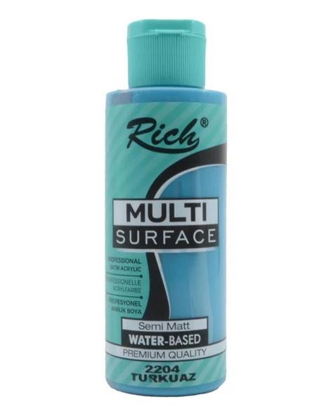 Rich Multi Surface Akrilik Boya Turkuaz 120cc ürün görseli 1