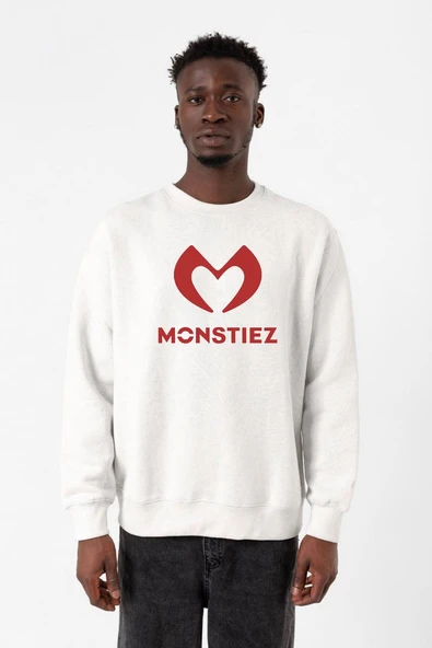 Babymonster Monstiez Beyaz Erkek 2ip Sweatshirt ürün görseli 1