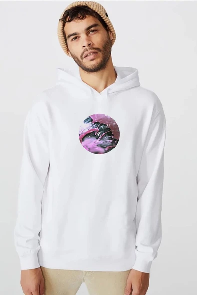 Linkin Park From Zero Beyaz Erkek 3ip Kapşonlu  Sweatshirt ürün görseli 1