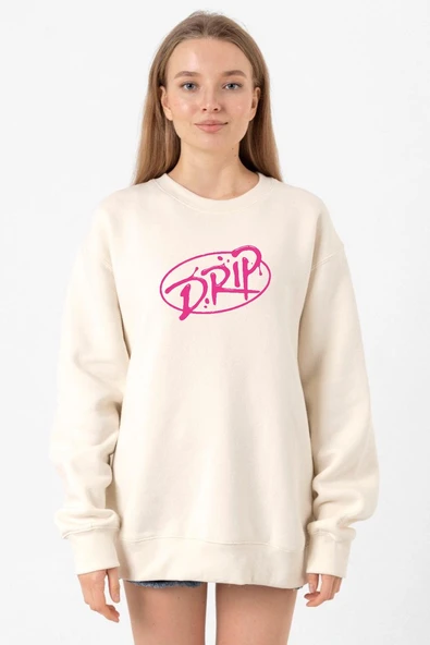 Babymonster Drip Ekru Kadın 2ip Sweatshirt ürün görseli 1