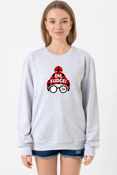 Oh Fudge Christmas Grimelanj Kadın 2ip Sweatshirt ürün görseli 1