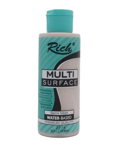 Rich Multi Surface Akrilik Boya Küllü Pembe 120cc ürün görseli 1