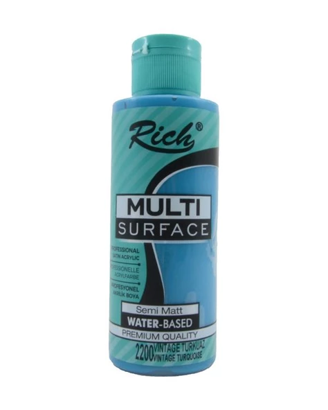 Rich Multi Surface Akrilik Boya Vintage Turkuaz 120cc ürün görseli 1
