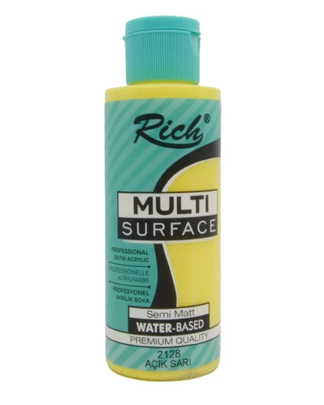 Rich Multi Surface Akrilik Boya Açık Sarı 120cc ürün görseli 1