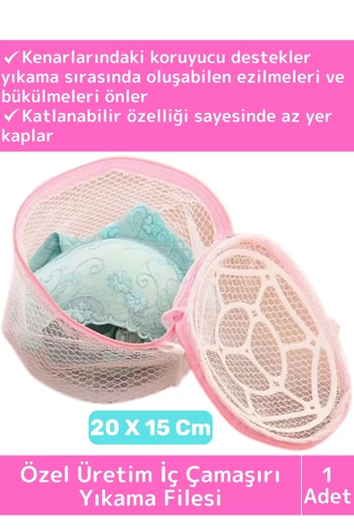 Özel Üretim Uzun Ömürlü Hassas Korumalı Deformasyon Önleyici İç Çamaşırı Sütyen Yıkama Filesi ürün görseli 1