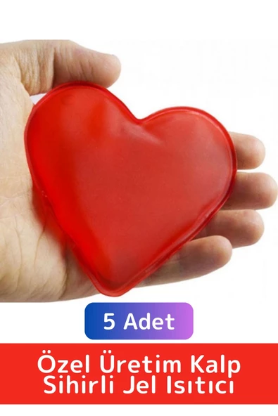 Özel Üretim Kalp Şeklinde El Isıtıcısı Kamp Gündelik Kullanım Sihirli Jel Isıtıcı Cep Sobası 5 Adet ürün görseli 1