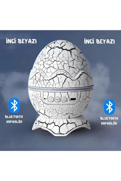 Deluxe Dinozor Yumurtası Gece Masa Lambası Bluetooth Hoparlör Led Lamba Galaxy Projektör Led Işık ürün görseli 1