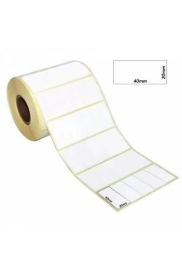 Tanex Barkod Etiketi Termal Eco 20x40 MM 25 MM Çap 5000 Lİ 5 Lİ ürün görseli 1