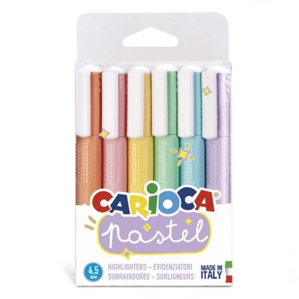 Carioca Pastel Marker 6'lı - Resim 3