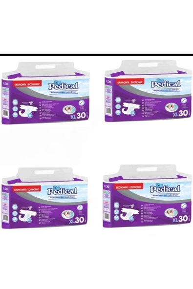 Dr. Pedical Belbantlı Ekstra Büyük Boy XL 30'lu 4 Adet Hasta Bezi ürün görseli 1