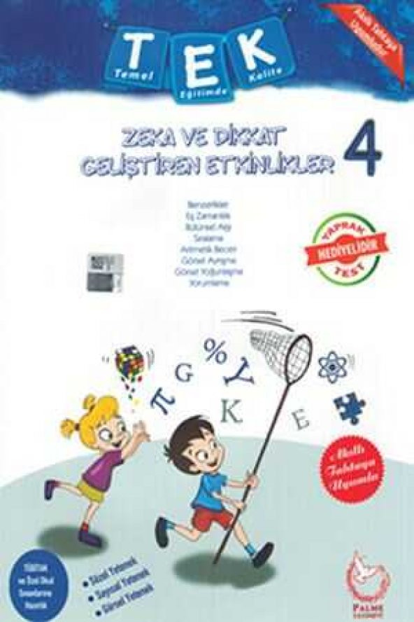 Palme 4.Sınıf Tek Zeka ve Dikkat Gel.Etk. Yaprak Test Hediyeli ürün görseli 1