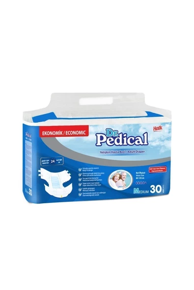 Dr. Pedical Belbantlı Orta Boy M 30'lu Hasta Bezi ürün görseli 1