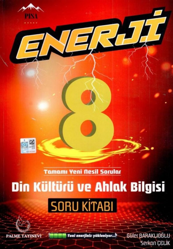 Palme Yayınevi 8.Sınıf Enerji Din Kültürü Soru Kitabı ürün görseli 1
