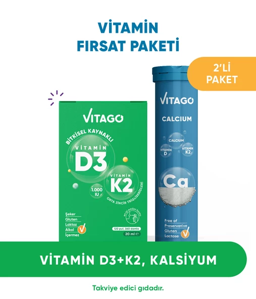 2li -Vitago Vitamin D3 Sprey+Vitago ProKalsiyum Tablet ürün görseli 1