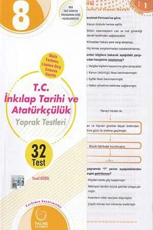 PALME YAPRAK TEST 8.SINIF T.C.İNKILAP TARİHİ VE ATATÜRKÇÜLÜK ürün görseli 1