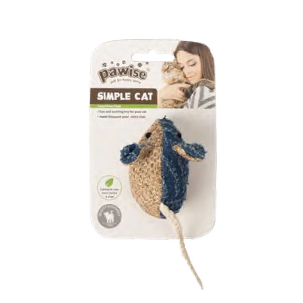 Pawise Simple Cat Hasır Kedi Oyuncağı Fare ürün görseli 1
