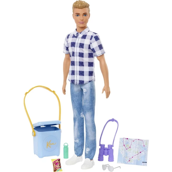 Barbie Ken Kampa Gidiyor Oyun Seti ürün görseli 1
