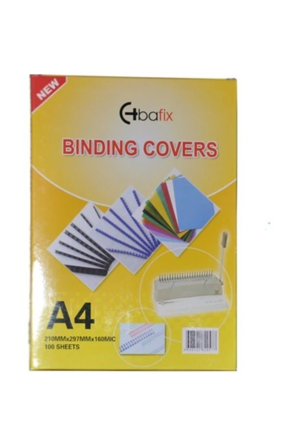 Bafix A-4 Cilt Kapağı Plastik Opak 160 Micron Turuncu 106837 100 Lü (1 Paket 100 Adet) ürün görseli 1