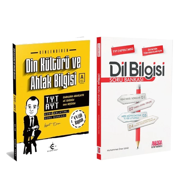 Eker Test TYT AYT Din Kültürü Konu Anlatımlı Soru Bankası ve AKM Dil Bilgisi Seti 2 Kitap ürün görseli 1