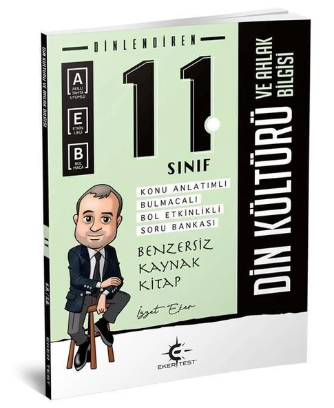 11. Sınıf Din Kültürü ve Ahlak Bilgisi Dinlendiren Konu Anlatımlı Soru Bankası Eker Test ürün görseli 1