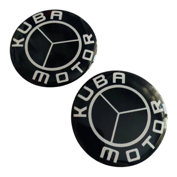 Kuba Logo Damla Etiket 5X5CM 2Li Siyah ürün görseli 1