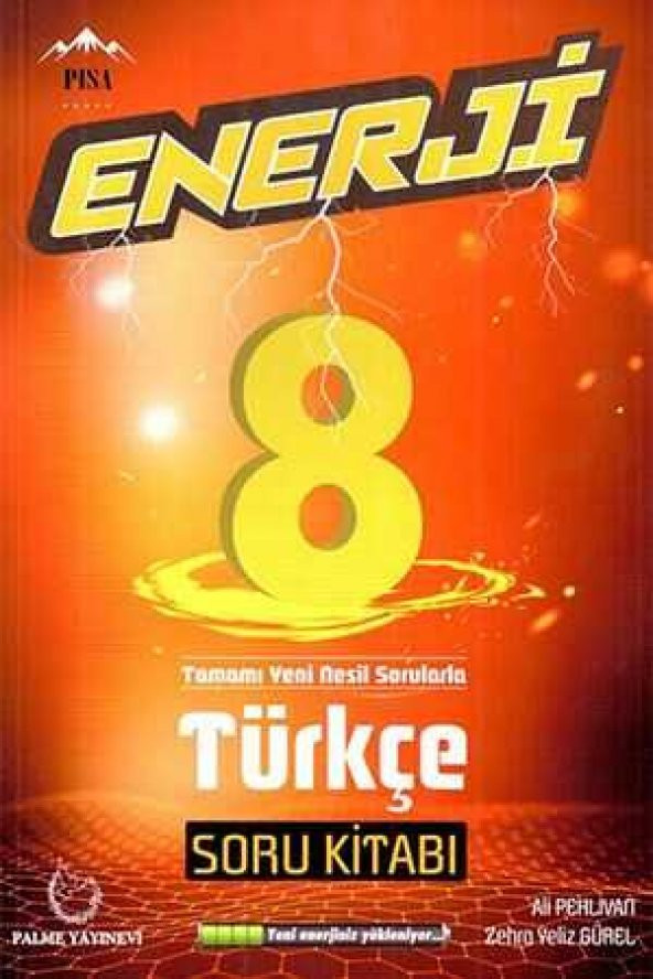Palme Yayınevi 8.sınıf Enerji Türkçe Soru Kitabı ürün görseli 1
