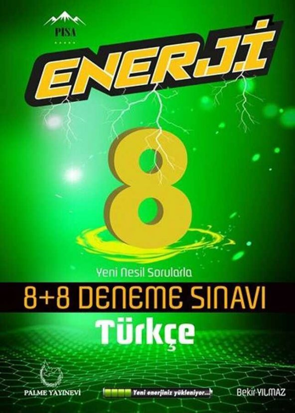 Palme 8.sınıf Enerji Türkçe 8+8 Deneme Sınavı ürün görseli 1