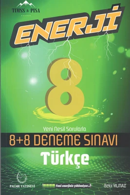 PALME 8.SINIF ENERJİ TÜRKÇE 8+8 DENEME SINAVI ürün görseli 1