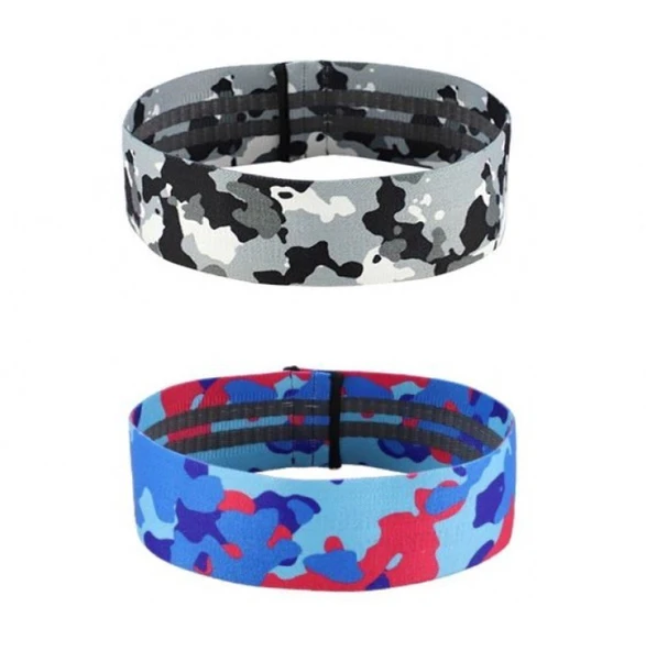 ZeroGym Camo Kalça İnceltici & Sıkılaştırıcı Egzersiz Direnç Bant - 34cm | 2 farklı Kamuflaj Rengi ürün görseli 1