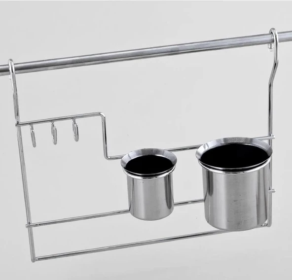 Çağdaş Tekli Paslanmaz Kaşıklık Inox 40 Cm ürün görseli 1