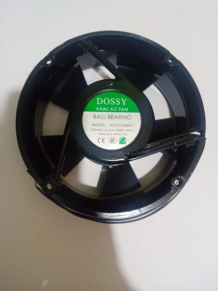 DOSSY Rulmanlı Devirli Aksial Fan Yuvatlak 170x170 ürün görseli 1