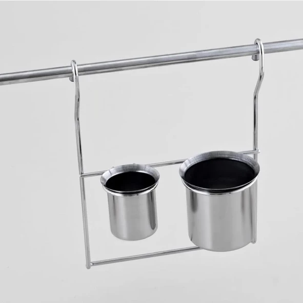 Çağdaş İkili Paslanmaz Kaşıklık Inox 27 Cm ürün görseli 1