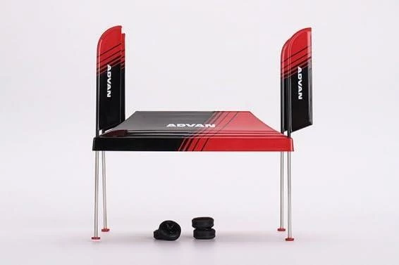 Mini GT Paddock Service Tent Set - ADVAN Model Araba - Resim 2