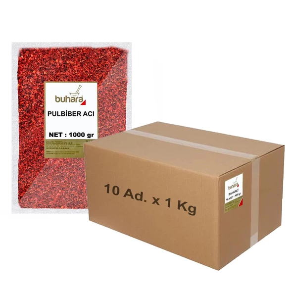 BUHARA TOPTAN PULBİBER (Pul Biber) İRİDİŞ 1 Kg x10 Ad. 10 KG ürün görseli 1