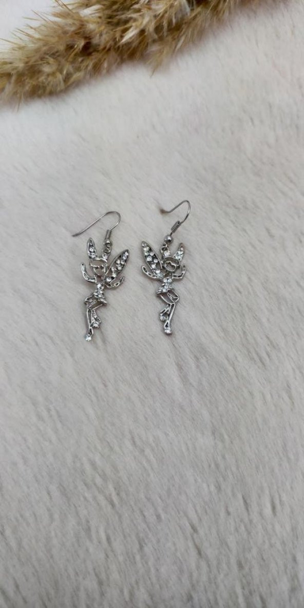 Yeni Moda Küpe Melek Kanadı Dans Peri Kız Tasarım Sallantılı Küpe ürün görseli 1
