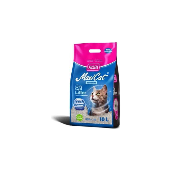 Maxicat Fresh Parfümlü Bentonit Kedi Kumu 10 Litre ürün görseli 1