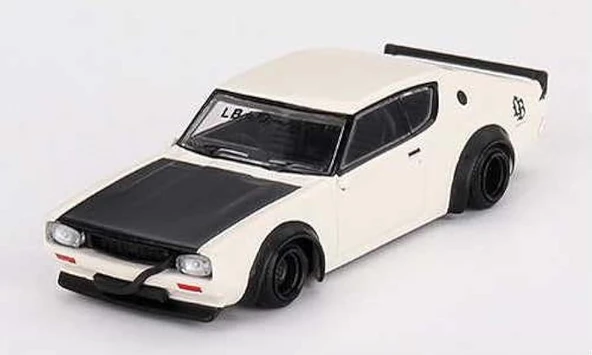 Mini GT 702 Nissan Skyline Kenmeri Liberty Walk White Model Araba ürün görseli 1