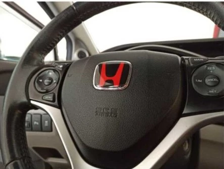 Honda Civic İes Makyajlı-fd6-fb7 FC5 FK7 Uyumlu Kırmızı Direksiyon Logosu 5x4 Cm ürün görseli 1