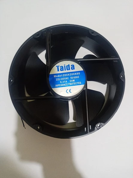 Taida Yuvarlak Fan 220 V AC 200x200x60 ürün görseli 1