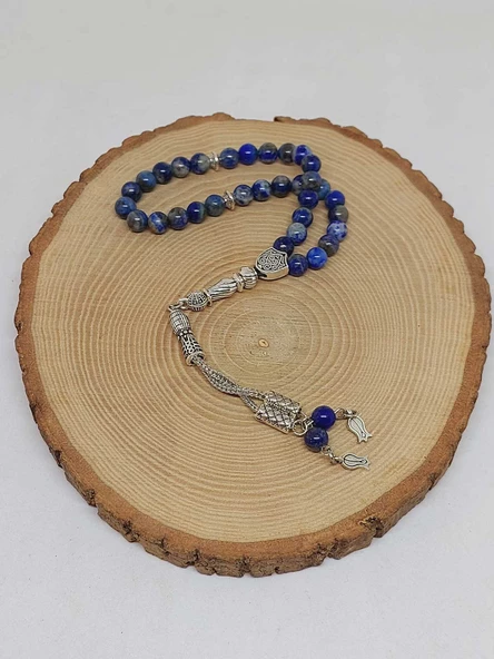 Lapis Taşı 33lük Tesbih 6mm (1920) - Resim 4