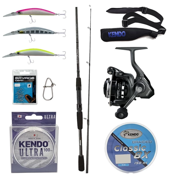 YekOutdoor Spin Olta Seti Okuma Wave Power 8'0 2.44 cm 15-40 gr 2 Parça Spin Kamışı&Okuma Acuador ACU-4000A 3+1BB Olta Makinesi ürün görseli 1