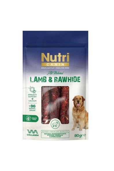 Nutri Canin Kuzu Eti Sarılı Kemik Small 80 gr ürün görseli 1
