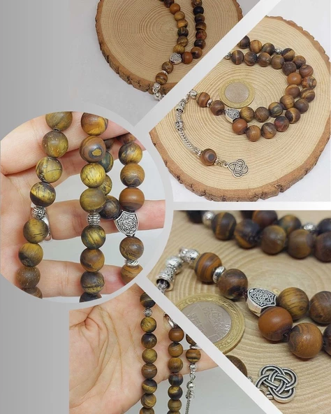 Kaplangözü Taşı Mat 33lük Tesbih 10mm (17200) ürün görseli 1